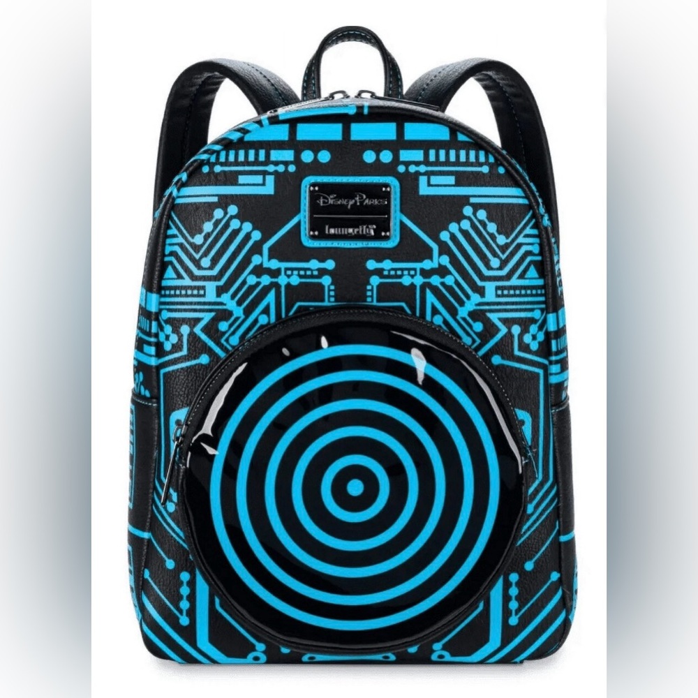 Disney Parks Loungefly Tron 40th Anniversary D23 Light Up Mini Backpack